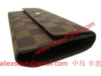 LOUIS VUITTON　ルイヴィトン　ダミエ　LV　財布　三つ折長札　ポルトフォイユ・インターナショナル　N61217